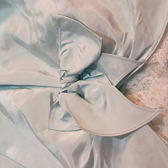 Gunne Sax Vintage Southern Belle Light Blue Prom Dress Size Jr 7 - Picture 7 of 15